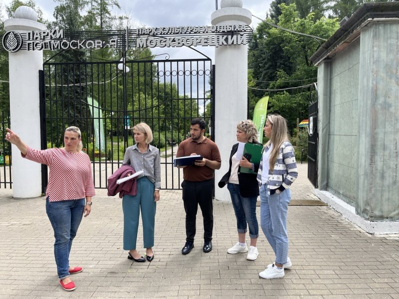 В Воскресенске проверили содержание парка "Москворецкий" 