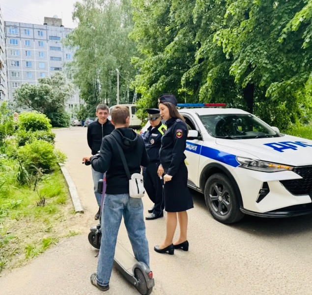 В Воскресенске провели рейд по контролю за соблюдением правил использования арендованных электросамокатов
