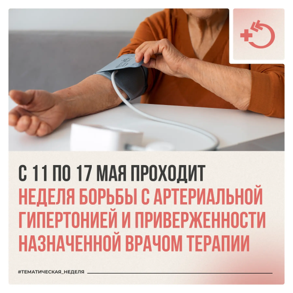 С 11 по 17 мая в России проходит Неделя борьбы с артериальной гипертонией