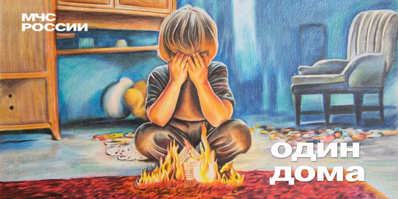 Детская игра со спичками - риск пожара