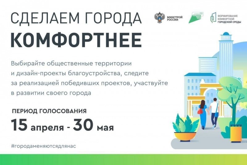 Свыше 100 тысяч жителей Подмосковья приняли участие во Всероссийском голосование за объекты городской среды 