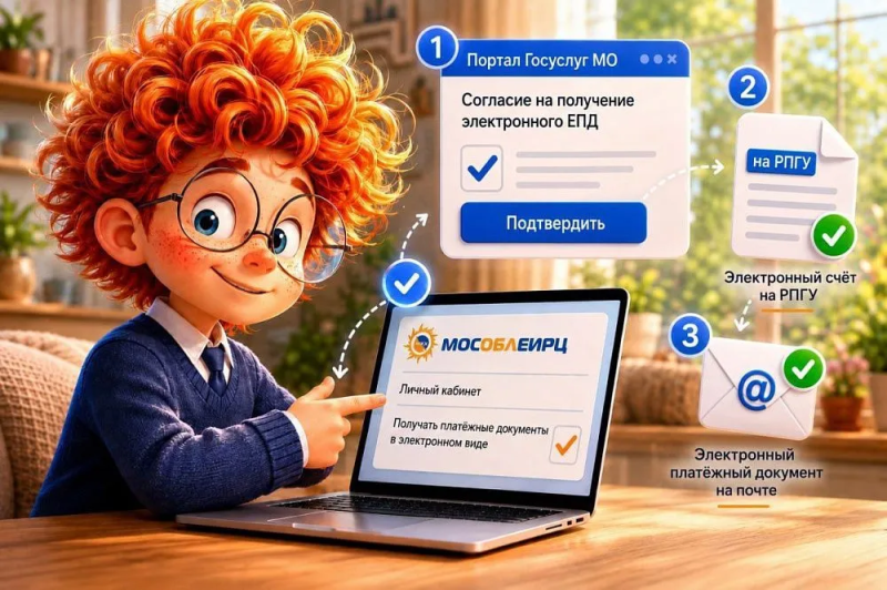 Как скачать электронный счёт в личном кабинете МосОблЕИРЦ 