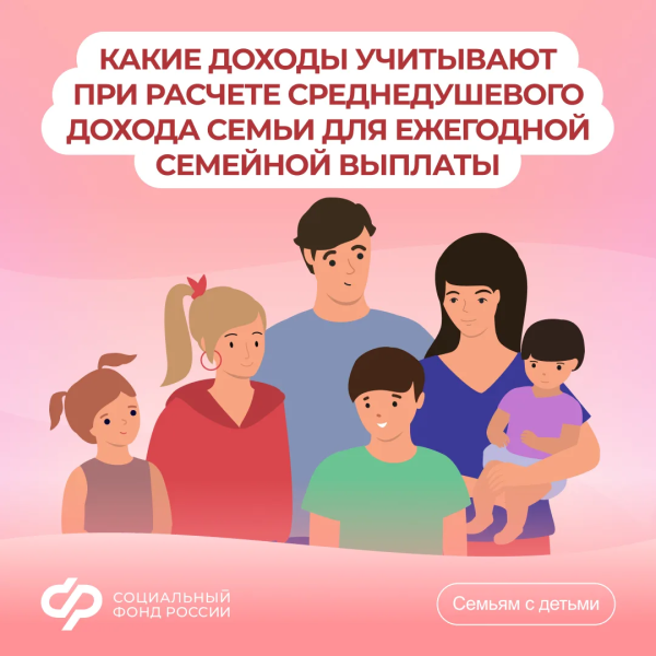 Какие доходы учитывают при расчете среднедушевого дохода семьи