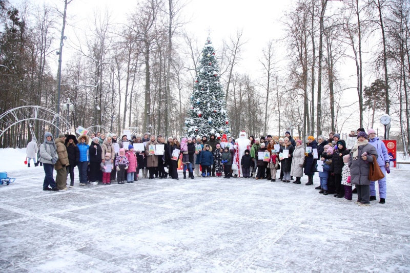 В парке Воскресенска подвели итоги новогоднего арт-фестиваля «ЧУднЫе ёлки» 