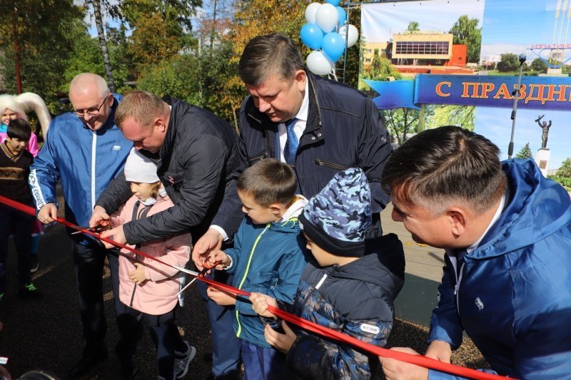 В городском округе Воскресенск открылся благоустроенный сквер «Вишнёвый сад»