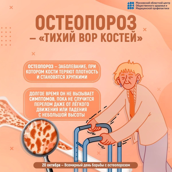 20 октября - Всемирный день борьбы с остеопорозом
