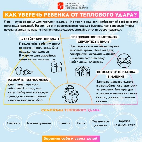 Как уберечь ребёнка от теплового удара?