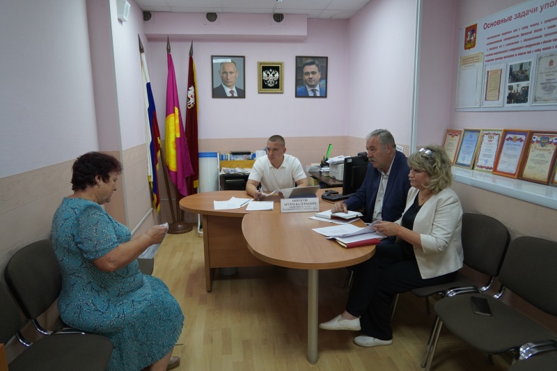 На приёме по вопросам благоустройства 
