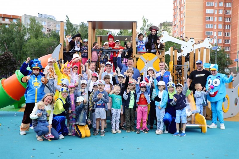 Ещё один детский игровой комплекс открыли в Воскресенске по программе губернатора