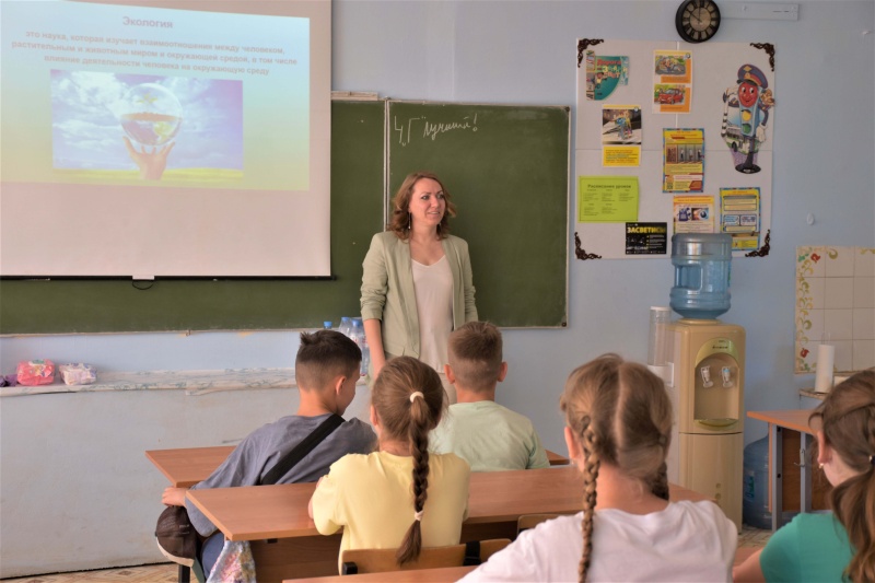 Экологи «ВМУ» провели открытый урок для школьников Воскресенска