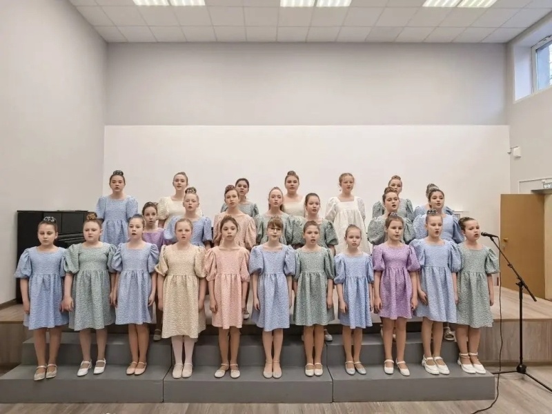 В Воскресенской детской школе искусств прошёл отчётный концерт хорового отдела