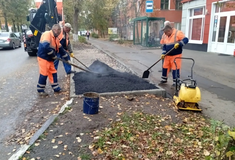 В городском округе Воскресенск продолжается плановая кампания по ремонту и содержанию дорожной сети