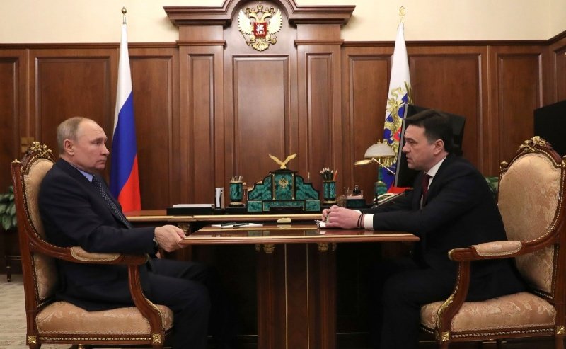 Андрей Воробьев доложил Президенту РФ Владимиру Путину о борьбе с коронавирусом и реализации крупных инфраструктурных проектов