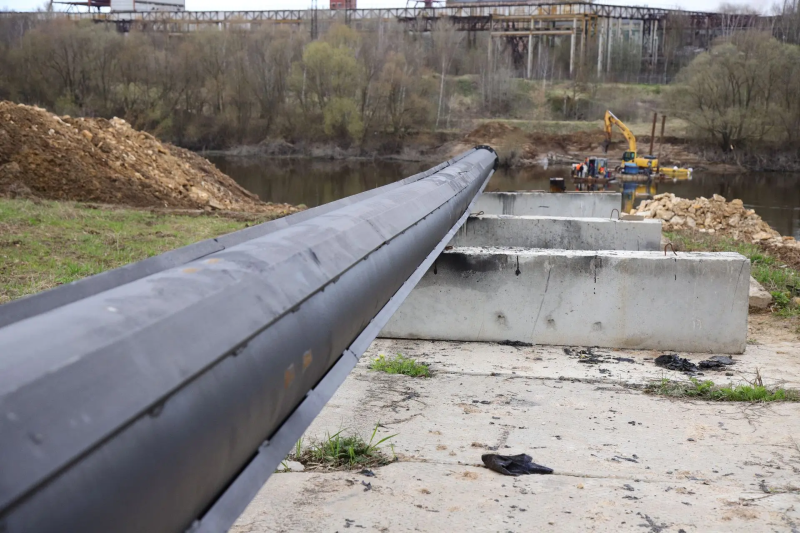В Воскресенске продолжается капитальный ремонт дюкера