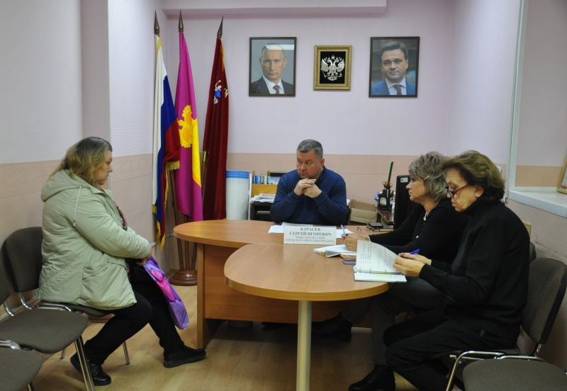 На приёме по вопросам благоустройства 