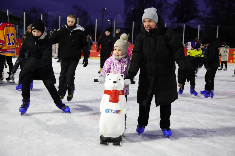 Каток в микрорайоне Новлянский в Воскресенске  за сезон посетили 30 тысяч человек