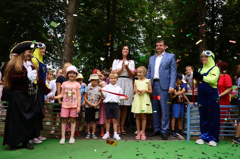 В Воскресенске открыли пятую детскую игровую площадку по программе губернатора