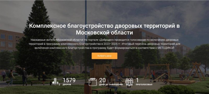 Голосуйте за дворы городского округа Воскресенск! 