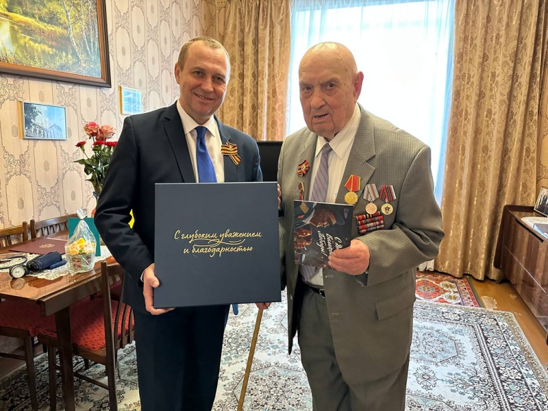 Глава городского округа Воскресенск поздравил ветерана Великой Отечественной войны с праздником