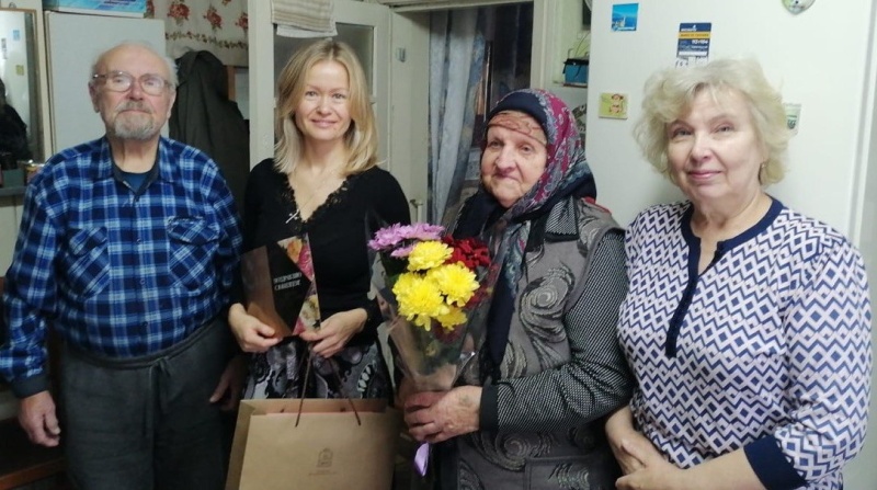 В городском округе Воскресенск поздравили труженицу тыла