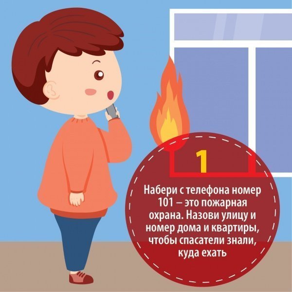 Правила поведения детей при пожаре