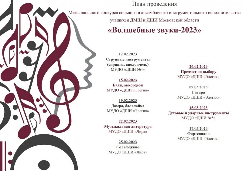 Стартует ежегодный Межзональный конкурс сольного и ансамблевого инструментального исполнительства «Волшебные звуки - 2023»