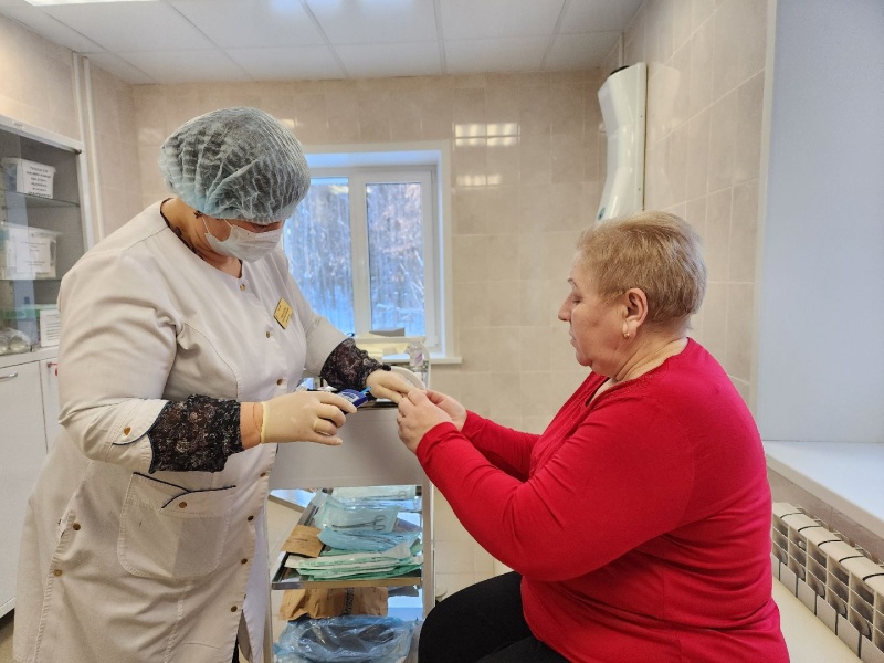Жители деревни Ратчино городского округа Воскресенск проверили здоровье, не выезжая в город