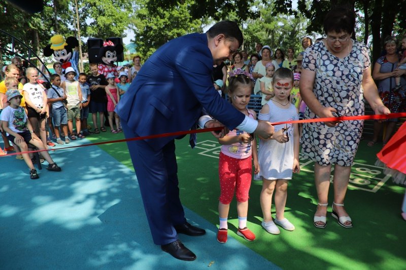 В Воскресенске открыта еще одна детская игровая площадка по программе губернатора Андрея Воробьева