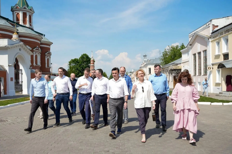 Губернатор Московской области оценил ход благоустройства знаковых городских объектов