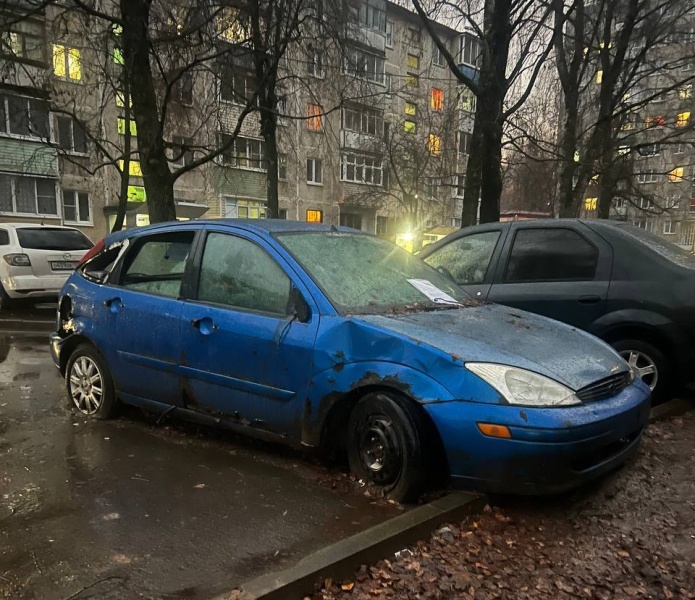 Выявлено брошенное транспортное средство