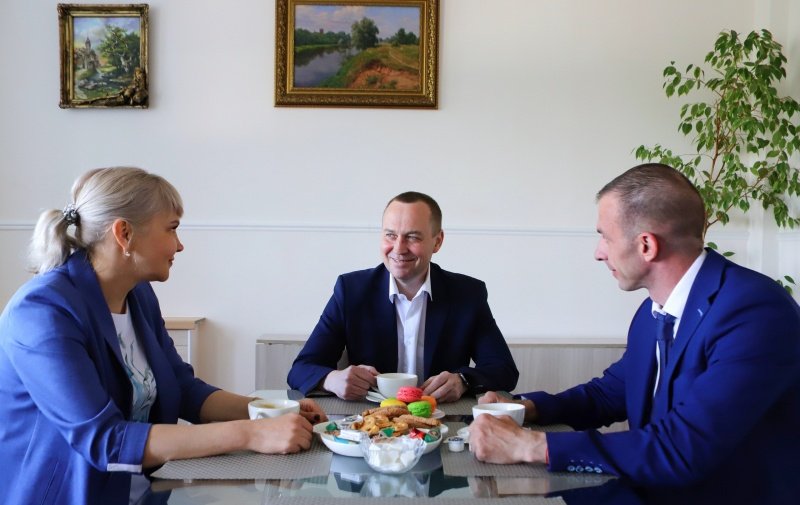 Глава городского округа Воскресенск встретился с представителями компании "ЦЕМЕНТУМ"