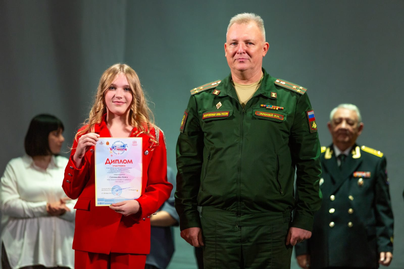 Воскресенская вокалистка - участница первого Всероссийского детского творческого конкурса «Профессия – Родину защищать»