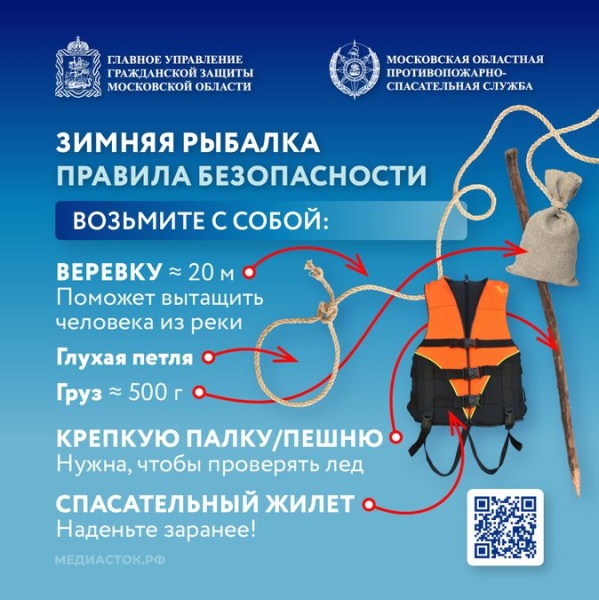 Правила безопасности на зимней рыбалке 