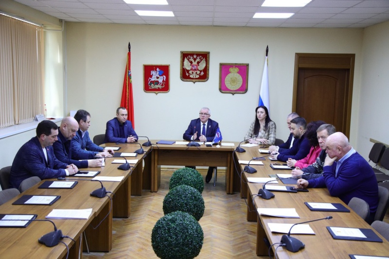 Глава городского округа Воскресенск принял участие в заседании фракции "Единой России" 