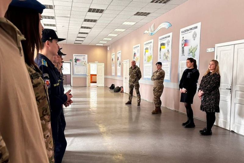 Полицейские в Воскресенске провели профилактическую беседу с учащимися кадетской школы