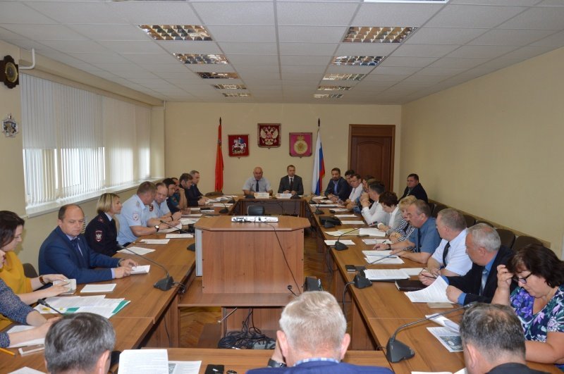 Заседание антитеррористической комиссии   Воскресенского муниципального района 