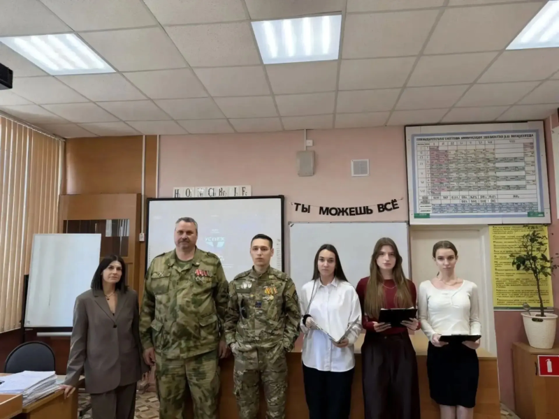 В Москворецкой гимназии состоялся классный час, посвященный приближающемуся празднику Великой Победы