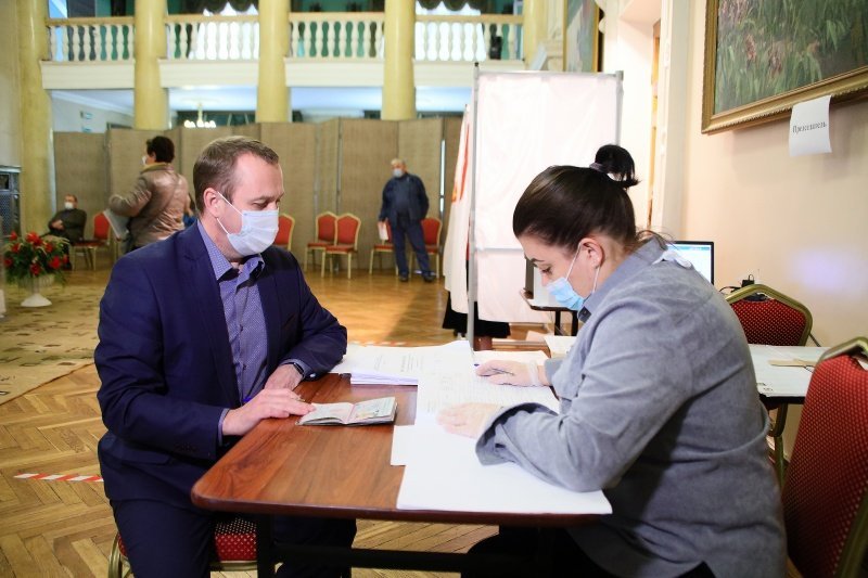 Завершился второй день голосования. Г Воскресенск глава администрации Малкин.