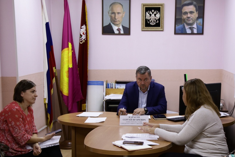 На приёме по вопросам благоустройства 