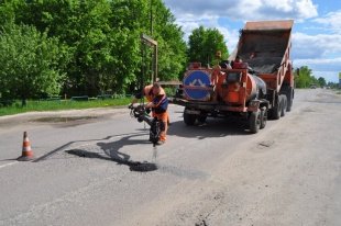 Продолжается ямочный ремонт дорог