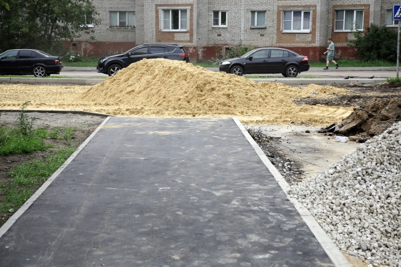 В Воскресенске продолжается благоустройство дворов
