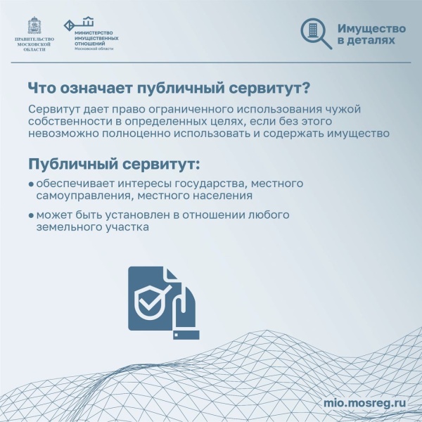 Об установлении публичного сервитута 