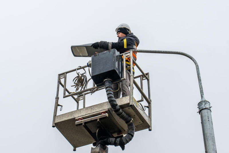 В деревнях городского округа Воскресенск дорожники отремонтировали освещение