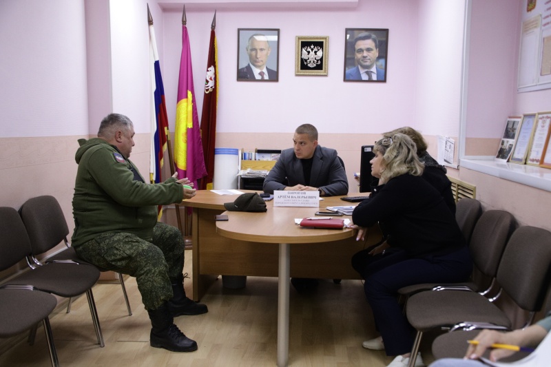 На приёме по вопросам благоустройства 