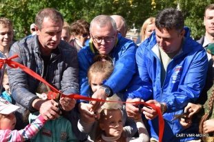 Новая детская площадка открыта в Новлянске