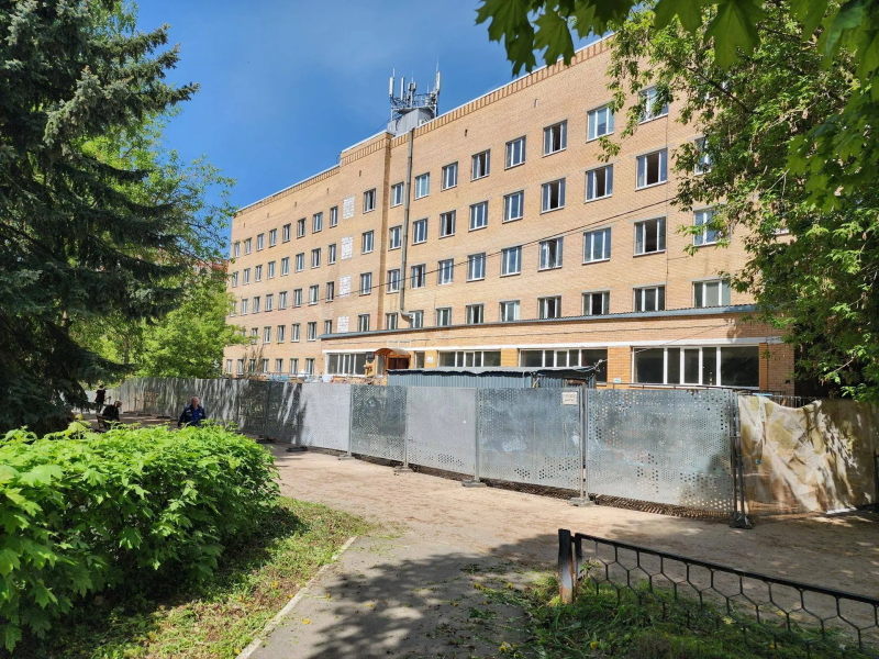 В Воскресенске продолжается капитальный ремонт поликлиники №1 