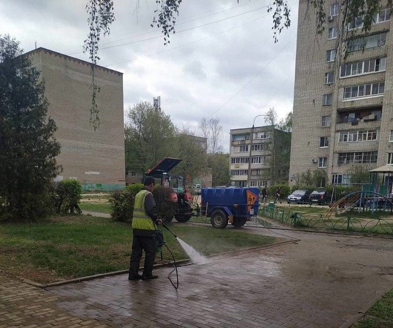 Месяц чистоты. Благоустройство двора. Воскресенск.